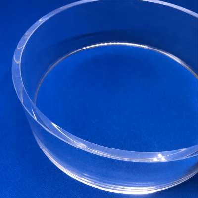 Clear Large Diameter Quartz Tube With Flange For Low Price