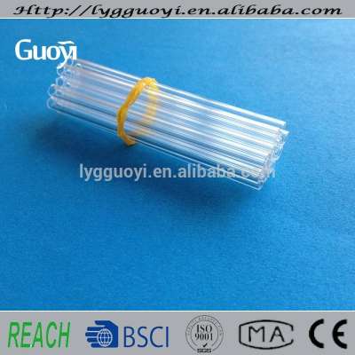 transparent round shape small quartz capillary tube