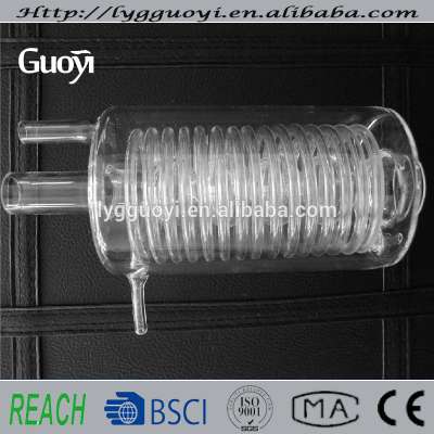 clear transparent polished quartz glass spiral tube wholesale price