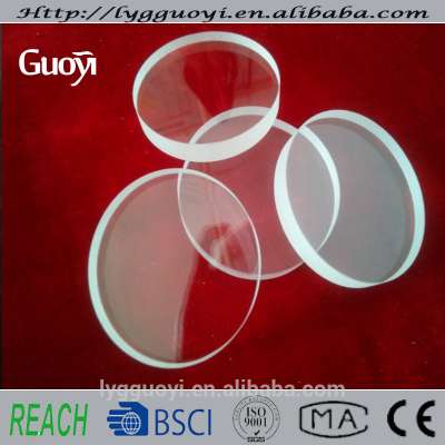 Transparent Quartz Glass Plate, Clear Round Glass Disc