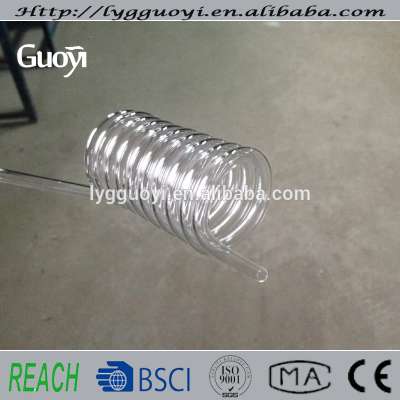 high-temperature spiral quartz glass tubing pyrex pipes for sale