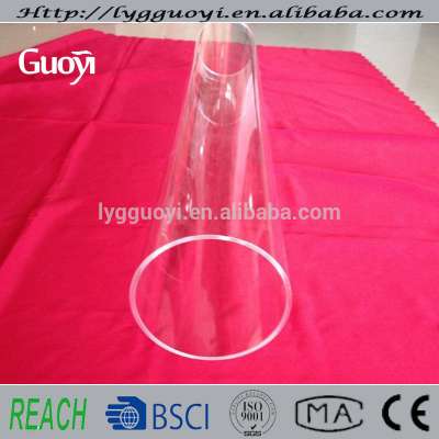 Clear fused silica 6" quartz glass tube for sale